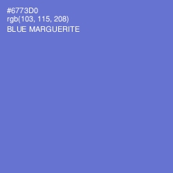 #6773D0 - Blue Marguerite Color Image